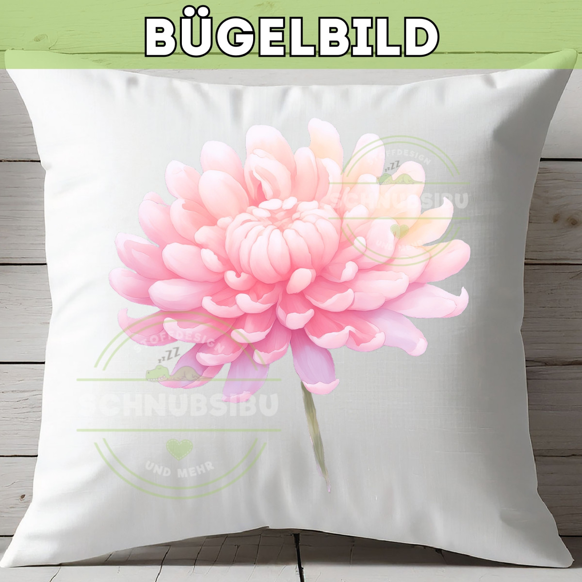 Bügelbild Blume